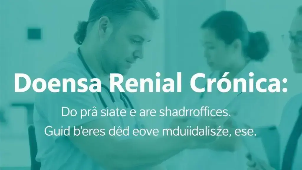 Doença Renal Crônica: Guia de Benefícios para Pacientes em Hemodiálise.